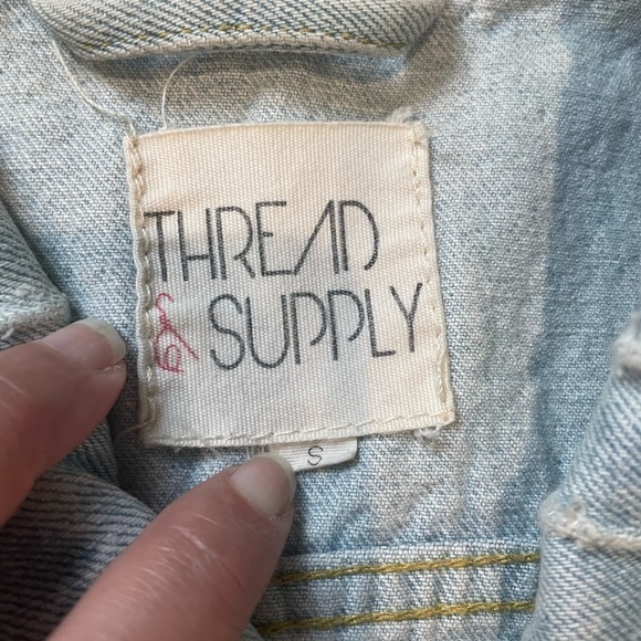 Girls Thread & Supply Denim Vest - Picture 2 of 6